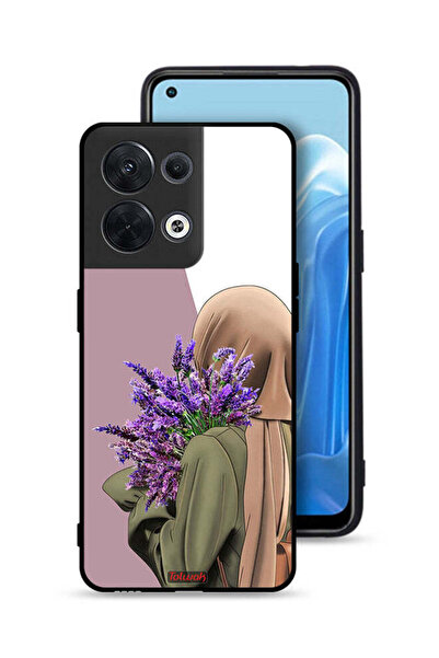 Tolwak غطاء حماية لهاتف Oppo Reno8 5G يحمل زهرة