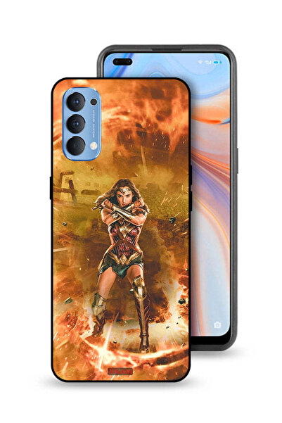 Tolwak غطاء حماية لهاتف Oppo Reno4 4G - Wonder Women