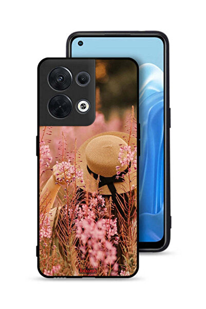 Tolwak غطاء حماية لهاتف Oppo Reno8 5G بتصميم فتاة قبعة مزينة بالزهور