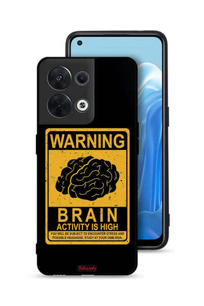 Tolwak غطاء حماية لهاتف Oppo Reno8 5G تحذير من ارتفاع نشاط الدماغ