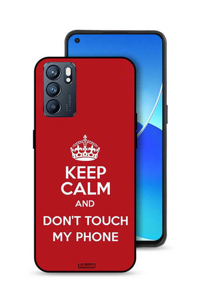 Tolwak Oppo Reno6 5G Protective Case Cover Keep Calm And Dont Touch My Phone