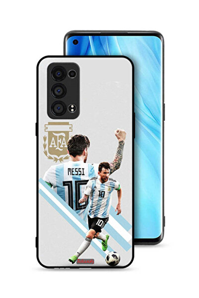 Tolwak غطاء حماية لهاتف Oppo Reno6 Pro Plus 5G برسومات ليو ميسي