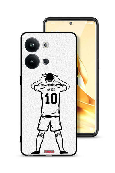 Tolwak غطاء حماية لهاتف Oppo Reno9 5G برسومات ميسي سكيتش