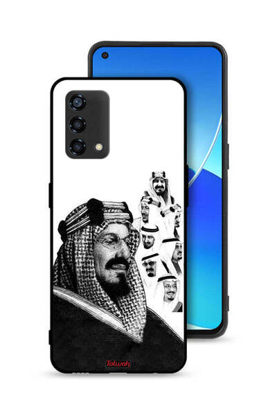 Tolwak غطاء حماية لهاتف Oppo Reno6 Lite، ملصق فني أبيض وأسود لملوك المملكة ال...
