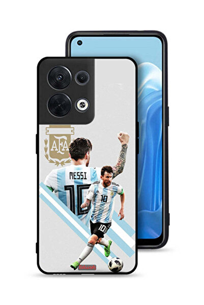 Tolwak غطاء حماية لهاتف Oppo Reno8 5G برسومات ليو ميسي