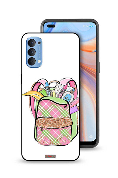 Tolwak Oppo Reno4 4G Protective Case Cover Unicorn Girl Bag
