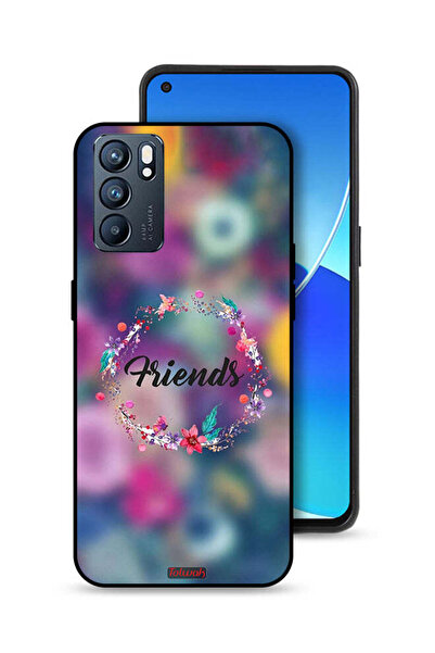 Tolwak غطاء حماية Oppo Reno6 5G بتصميم خاتم أصدقاء الزهور