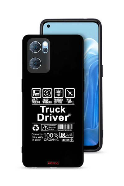 Tolwak غطاء حماية لهاتف Oppo Reno7 5G، ملصق سائق شاحنة