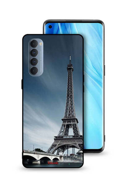 Tolwak غطاء حماية لهاتف Oppo Reno4 Pro 4G بتصميم برج إيفل