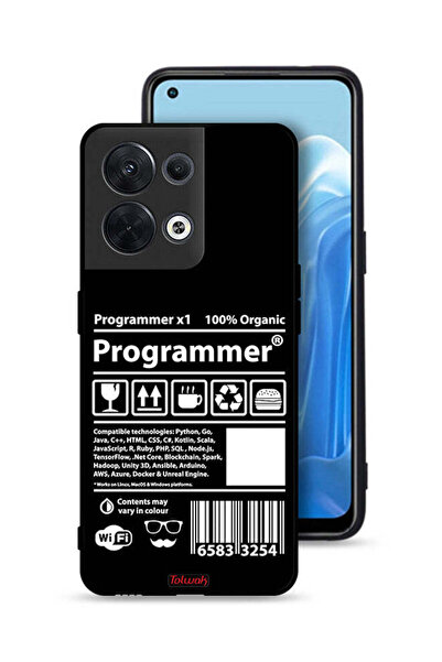 Tolwak غطاء حماية وملصق مبرمج لهاتف Oppo Reno8 5G