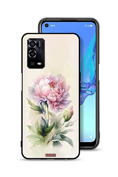 Tolwak غطاء حماية لهاتف Oppo A55 4G برسومات فنية بألوان مائية وردية