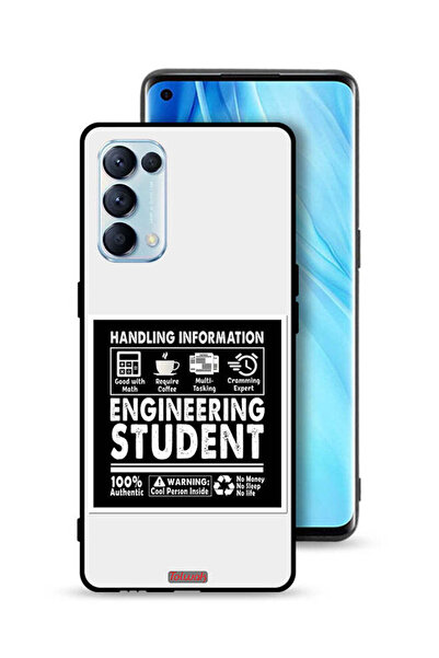 Tolwak غطاء حماية لهاتف Oppo Reno5 Pro 5G - ملصق طالب هندسة