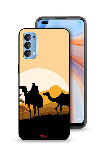 Tolwak غطاء حماية Oppo Reno4 4G برسومات جمال في الصحراء