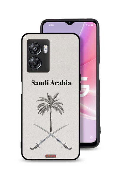 Tolwak غطاء حماية لهاتف Oppo A57 5G - لوحة فنية لعلامة المملكة العربية السعودية