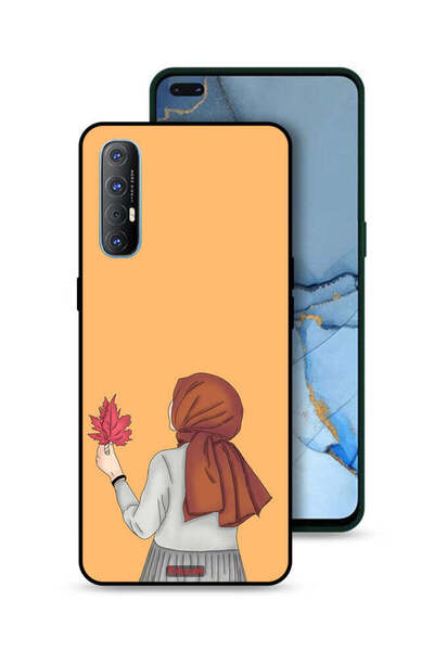 Tolwak غطاء حماية لهاتف Oppo Reno3 Pro 4G يحمل ورقة شجر