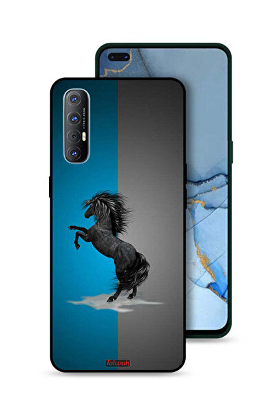 Tolwak غطاء حماية لهاتف Oppo Reno3 Pro 4G برسومات حصان