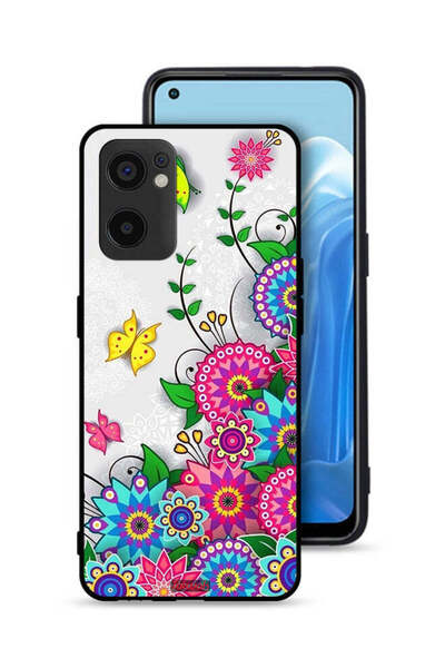 Tolwak غطاء حماية لهاتف Oppo Reno7 SE 5G - زهور ماندالا