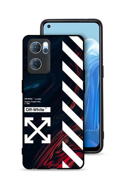 Tolwak غطاء حماية لهاتف Oppo Reno7 5G بملصق أبيض فاتح