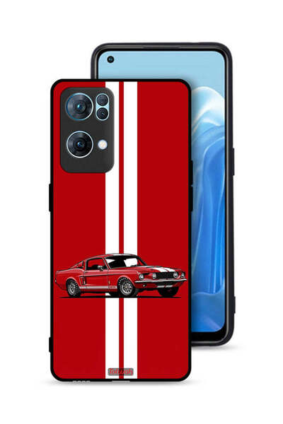 Tolwak Oppo Reno7 Pro 5G Protective Case Cover Vintage Car Abstract Art