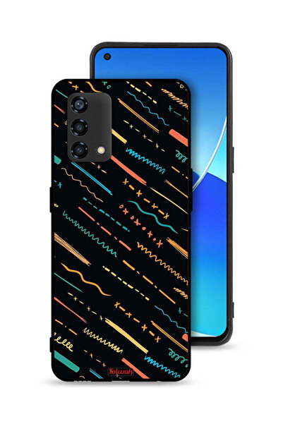 Tolwak غطاء حماية لهاتف Oppo Reno6 Lite بنمط خطوط تجريدية X