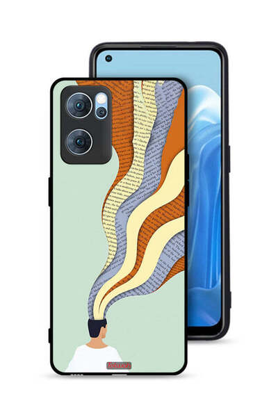 Tolwak غطاء حماية لهاتف Oppo Reno7 5G - تصميم فني مع بيانات