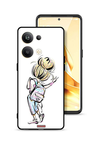 Tolwak غطاء حماية لهاتف Oppo Reno9 Pro Plus 5G برسومات فتاة المدرسة