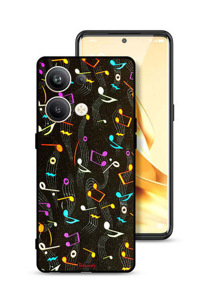 Tolwak غطاء حماية لهاتف Oppo Reno9 Pro Plus 5G بنمط قماش موسيقي
