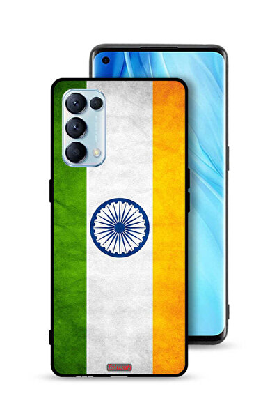 Tolwak Oppo Reno5 Pro 5G Protective Case Cover Luminous Indian Flag