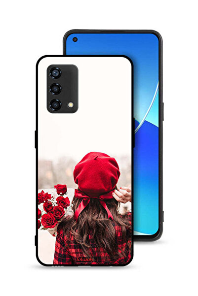 Tolwak غطاء حماية لهاتف Oppo Reno6 Lite يحمل زهورًا