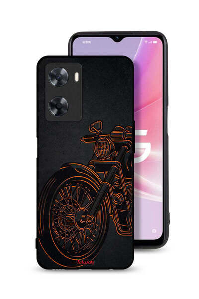 Tolwak Oppo A77s Protective Case Cover Vintage Bike