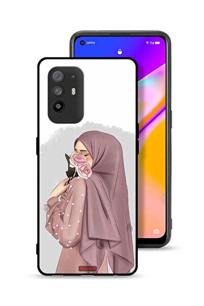 Tolwak غطاء حماية لهاتف Oppo A95 5G برسومات فتاة تحمل ورودًا