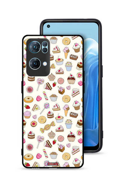 Tolwak غطاء حماية لهاتف Oppo Reno7 Pro 5G بنمط العناصر المفضلة