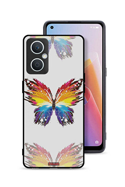 Tolwak جراب حماية لهاتف Oppo A96 5G (الصين) بتصميم فني رقمي وخلفية بسيطة وبسا...