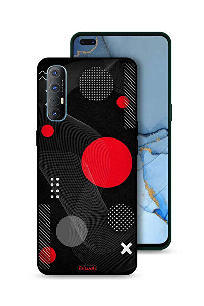 Tolwak غطاء حماية لهاتف Oppo Reno3 Pro 4G بنمط دائري ومتقاطع