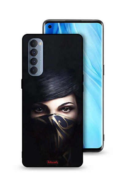Tolwak غطاء حماية لهاتف Oppo Reno4 Pro 4G بنقشة فتاة محجبة