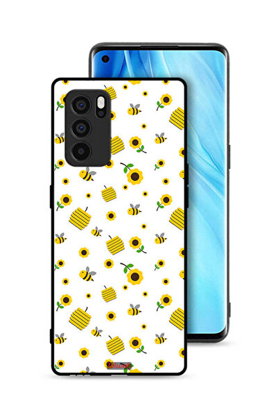 Tolwak غطاء حماية لهاتف Oppo Reno6 Pro 5G بنقشة عباد الشمس والنحل