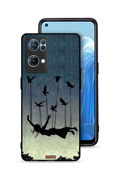 Tolwak غطاء حماية لهاتف Oppo Reno7 Pro 5G، طيور تحمل فتاة ساقطة