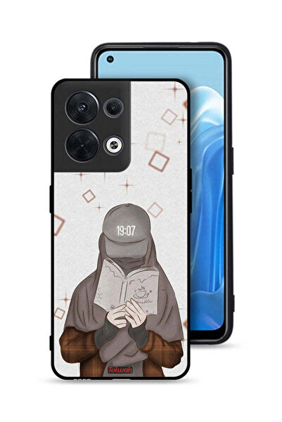 Tolwak غطاء حماية لهاتف Oppo Reno8 5G، فتاة تقرأ الفن