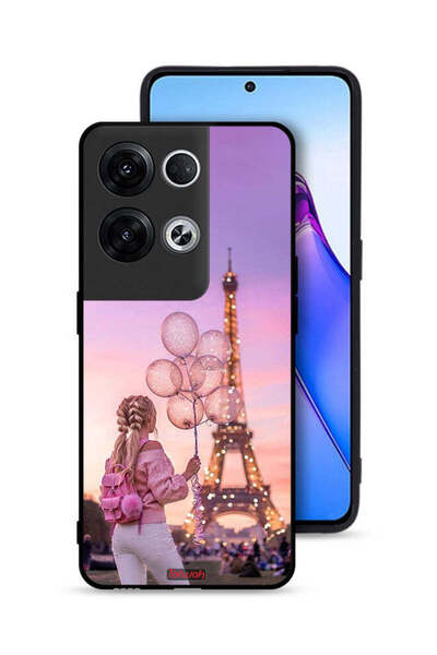 Tolwak غطاء حماية لهاتف Oppo Reno8 Pro Plus 5G بطبعة فتاة تحمل بالونات