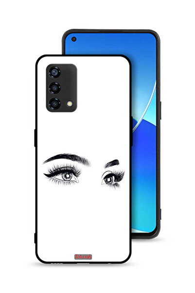 Tolwak Oppo A95 4G Protective Case Cover Eyes Art