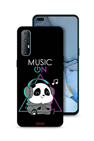 Tolwak غطاء حماية لهاتف Oppo Reno3 Pro 4G بطبعة موسيقى الباندا