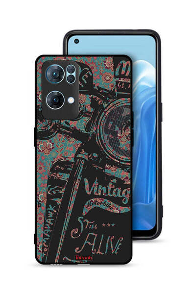Tolwak غطاء حماية Oppo Reno7 Pro 5G بتصميم دراجة نارية كلاسيكية