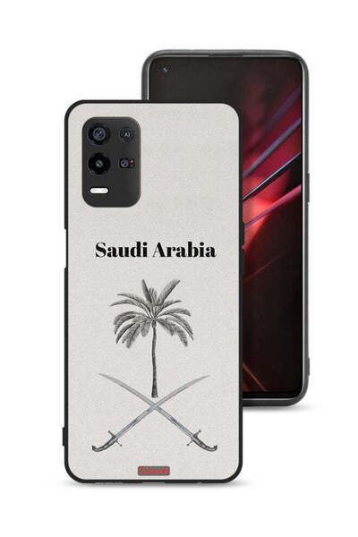 Tolwak غطاء حماية لهاتف Oppo K9x - لوحة فنية لعلامة المملكة العربية السعودية