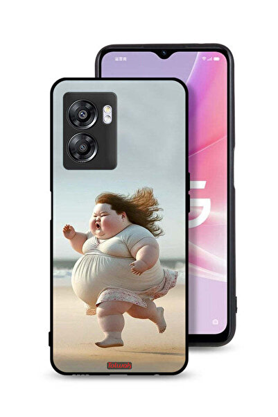 Tolwak OnePlus Nord N300 Protective Case Cover Fatty Baby Girl Running