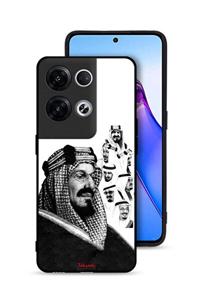 Tolwak غطاء حماية لهاتف Oppo Reno8 Pro Plus 5G، ملصق فني أبيض وأسود لملوك الم...