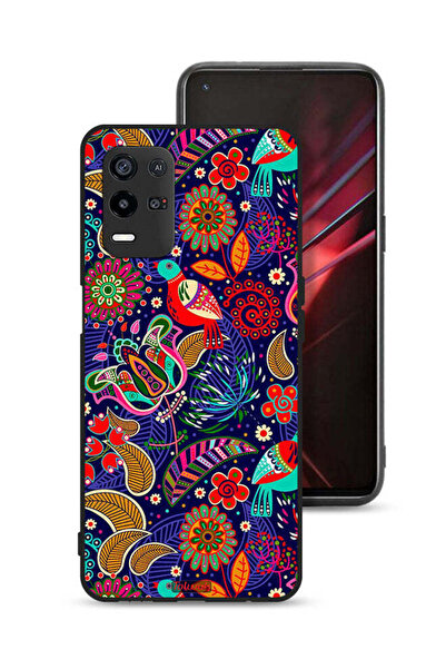 Tolwak غطاء حماية لهاتف Oppo K9x بنقشة طيور وزهور