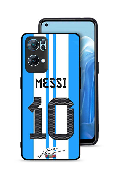 Tolwak غطاء حماية لهاتف Oppo Reno7 Pro 5G بتصميم Messi 10