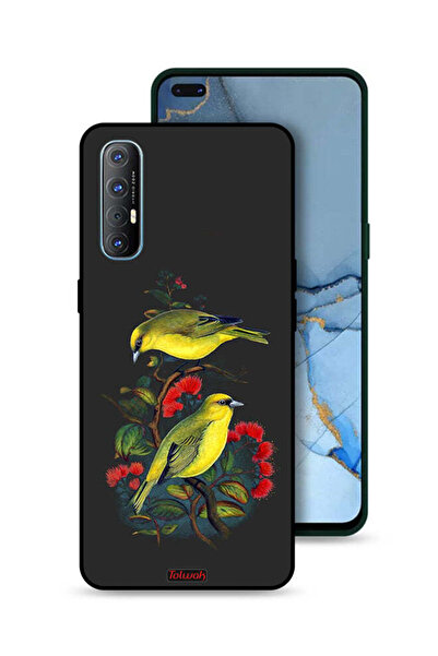 Tolwak غطاء حماية لهاتف Oppo Reno3 Pro 4G بنقشة طيور