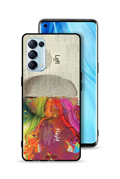 Tolwak غطاء حماية Oppo Reno5 Pro 5G بتصميم تجريدي لعلم الدماغ