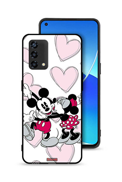 Tolwak غطاء حماية لهاتف Oppo A95 4G ​​بتصميم عناق ميكي ماوس